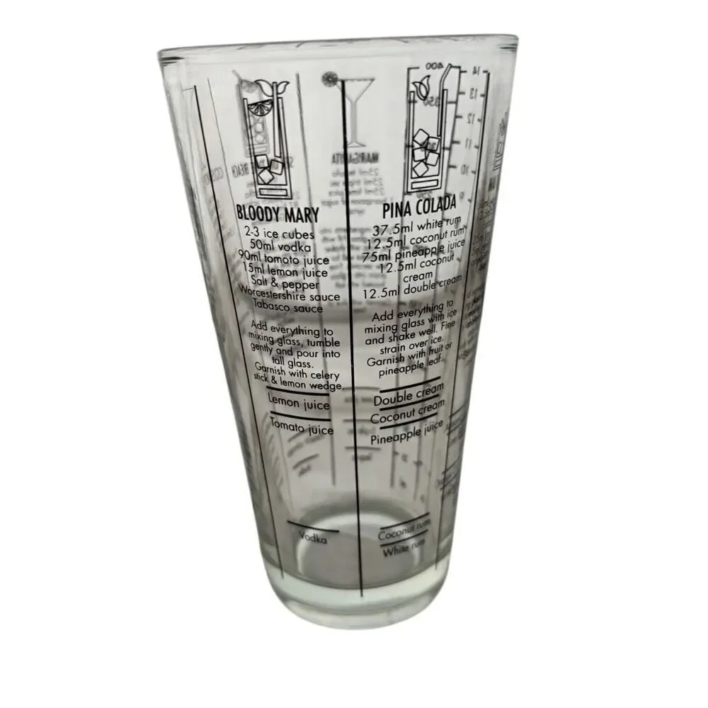 Bartender Cocktail Recipe Glass